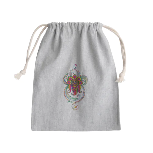 花 Mini Drawstring Bag