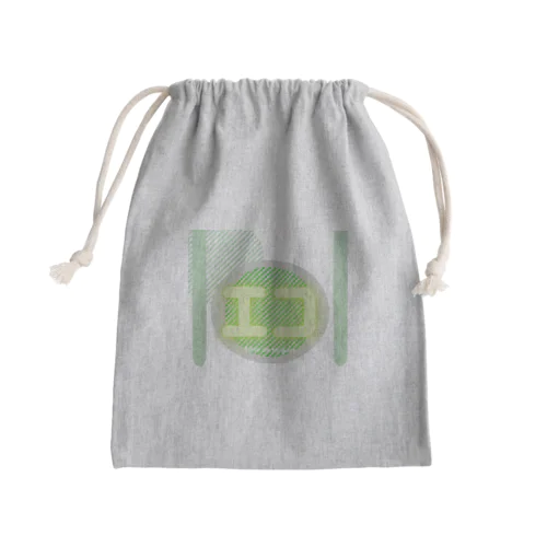 エコ~Fleur de Muguet ~ White Mini Drawstring Bag