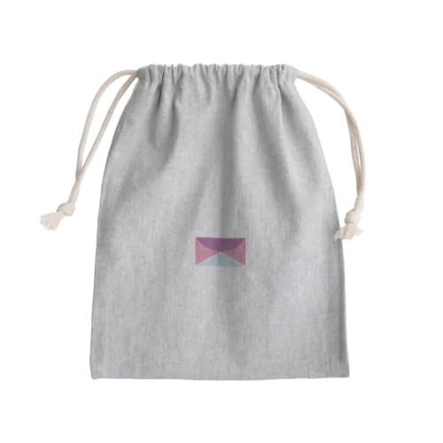 パープル、スカイブルー、ピンク。 Mini Drawstring Bag