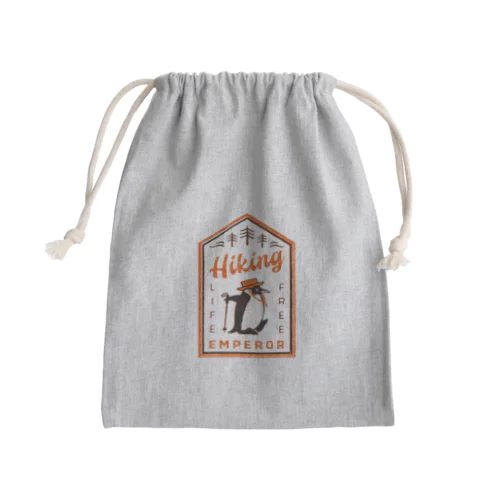 ハイキングコウテイペンギン Mini Drawstring Bag