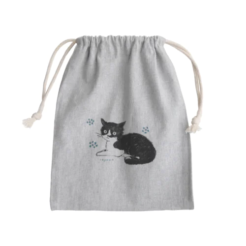 『...?』 / blue Mini Drawstring Bag