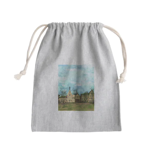 絵画のような街（暗色） Mini Drawstring Bag