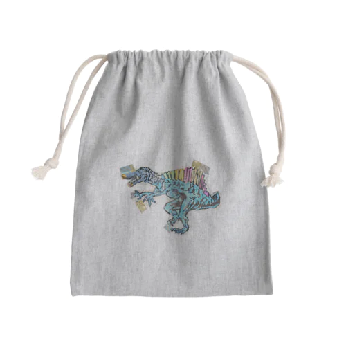 スピノサウルス Mini Drawstring Bag