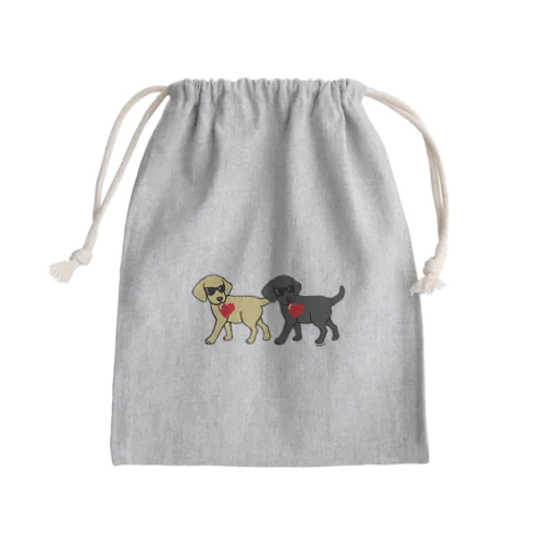 愛を運ぶラブラドール Mini Drawstring Bag