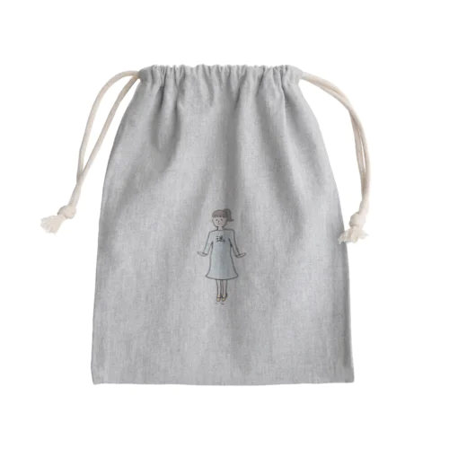 迷子(まよこ)さん Mini Drawstring Bag