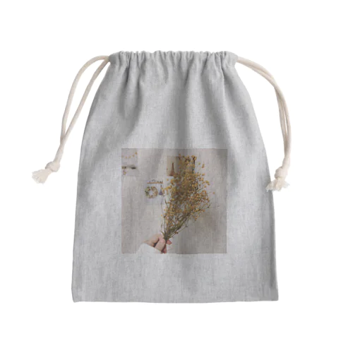 *.ﾟ かすみ草 の 巾着 *.ﾟ Mini Drawstring Bag