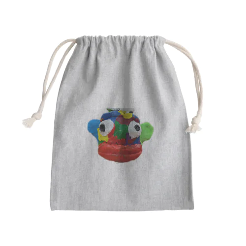 美術の時間に描いたエイリアン君 Mini Drawstring Bag