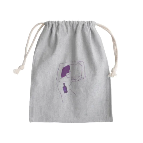 painted lady Mini Drawstring Bag