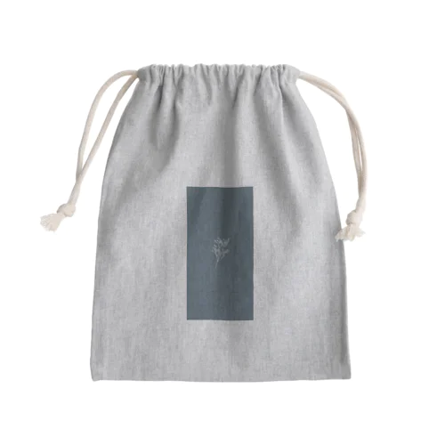 かすみ草 くすみブルー Mini Drawstring Bag