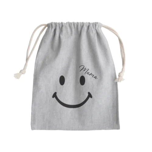 いつも笑顔でママver Mini Drawstring Bag