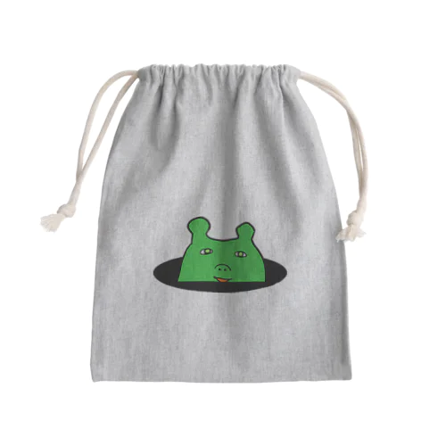 見つめる不可思議な生物 Mini Drawstring Bag