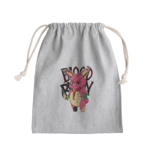 BLOOD BUNNY Mini Drawstring Bag