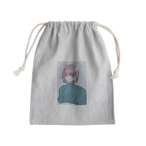 女の子 グリーン Mini Drawstring Bag