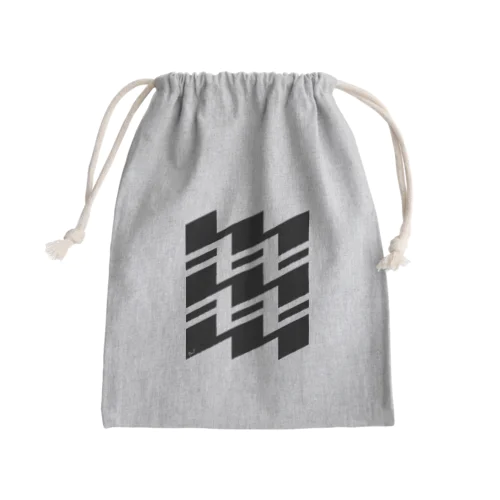 斜幾何学 Mini Drawstring Bag