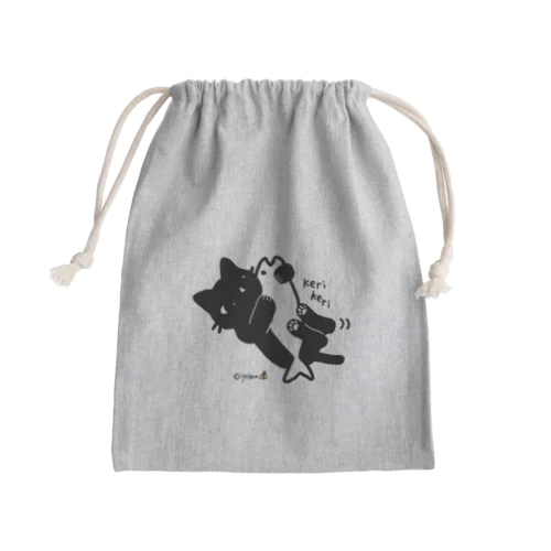 ケリケリねこ Mini Drawstring Bag