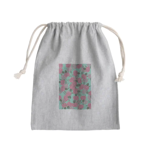 薔薇青磁 Mini Drawstring Bag