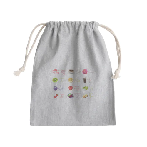 いろいろな分子 Mini Drawstring Bag