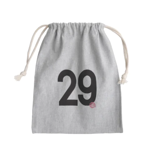 酒29普及お猪口きんちゃく（グレーORカーキ） Mini Drawstring Bag