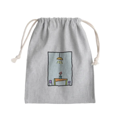 リビング Mini Drawstring Bag