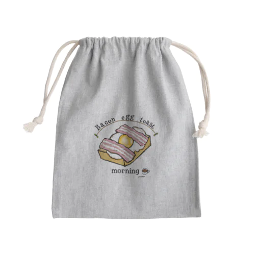 ベーコンエッグ　トースト Mini Drawstring Bag