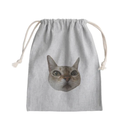 おこじょ顔 Mini Drawstring Bag