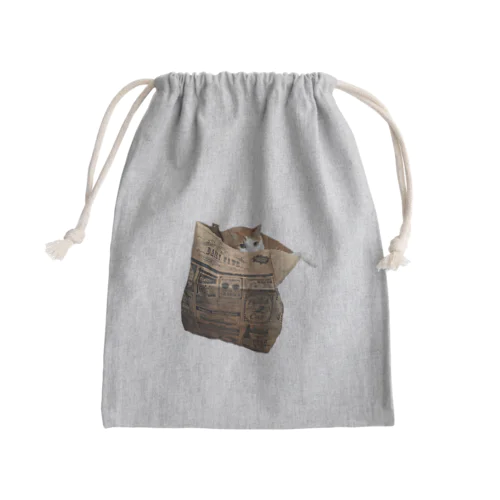 ねこぶくろ Mini Drawstring Bag