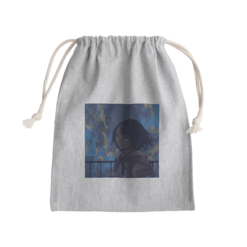 蒼と少女 Mini Drawstring Bag