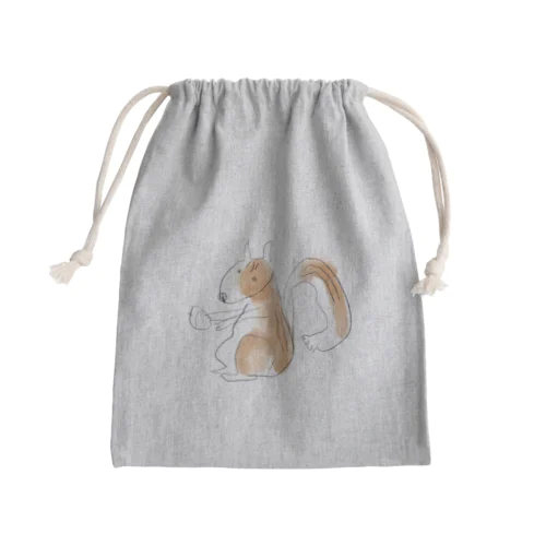 みぎききのりす Mini Drawstring Bag