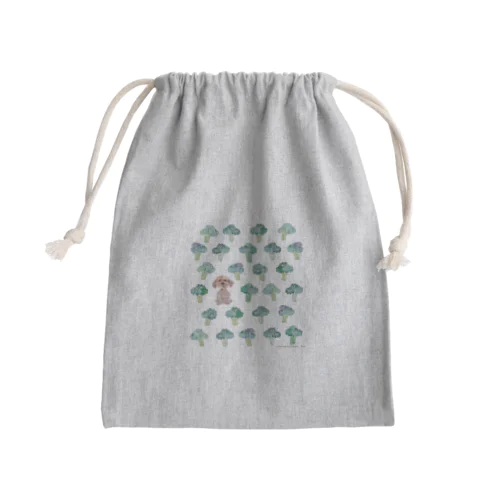 まつげブロッコリー Mini Drawstring Bag