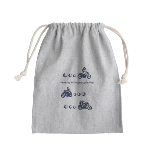 モーターサイクル日記(NB) Mini Drawstring Bag