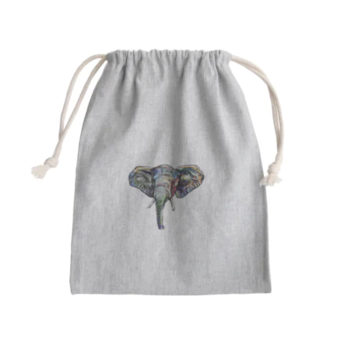 ゾウ Mini Drawstring Bag