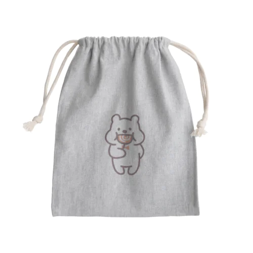 LITTLE WHITE BEARS(もぐもぐ） Mini Drawstring Bag