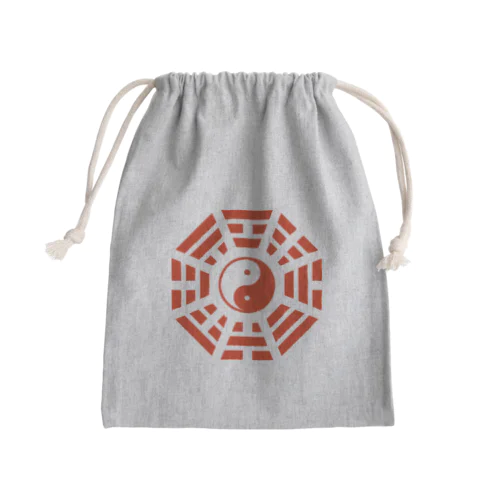 太極八卦(赤)mini Mini Drawstring Bag