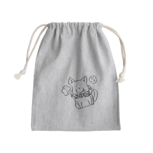 ハァ犬 Mini Drawstring Bag