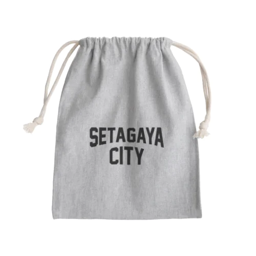 世田谷区 SETAGAYA CITY ロゴブラック Mini Drawstring Bag