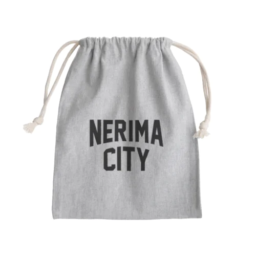 練馬区 NERIMA CITY ロゴブラック Mini Drawstring Bag