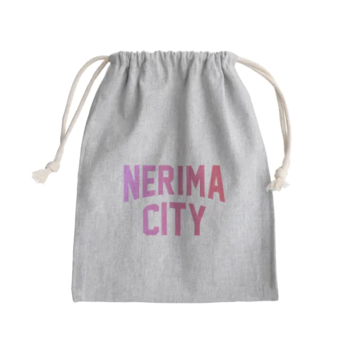 練馬区 NERIMA CITY ロゴピンク Mini Drawstring Bag