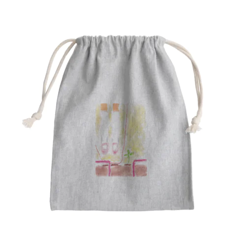 足元の幸せ Mini Drawstring Bag