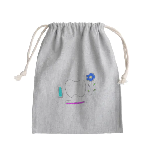 Tooth Tooth Mini Drawstring Bag