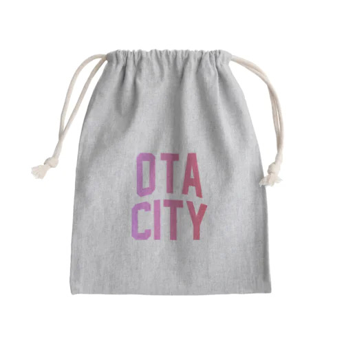 太田市 OTA CITY ロゴピンク Mini Drawstring Bag