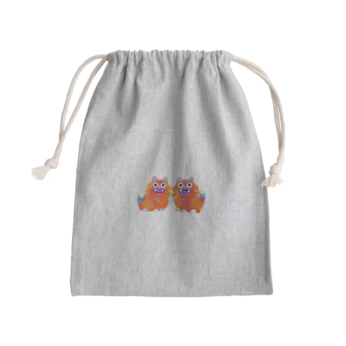 沖縄土産シーサー Mini Drawstring Bag