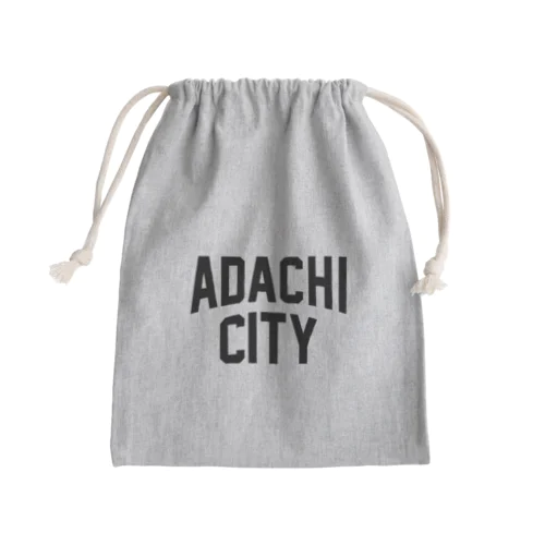 足立区 ADACHI CITY ロゴブラック　 Mini Drawstring Bag