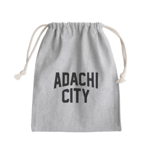 足立区 ADACHI CITY ロゴブラック　 きんちゃく