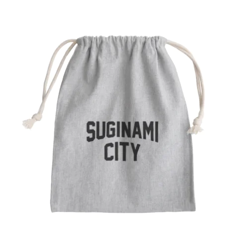 杉並区 SUGINAMI CITY ロゴブラック Mini Drawstring Bag