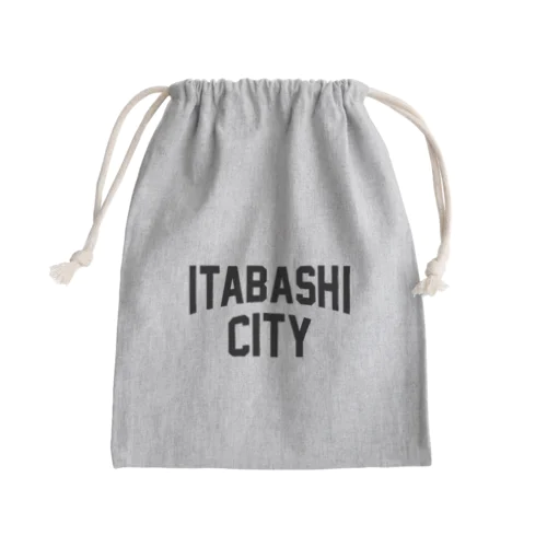 板橋区 ITABASHI CITY ロゴブラック Mini Drawstring Bag