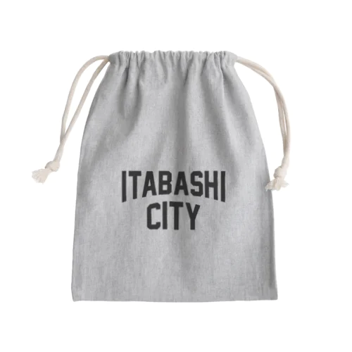 板橋区 ITABASHI CITY ロゴブラック きんちゃく