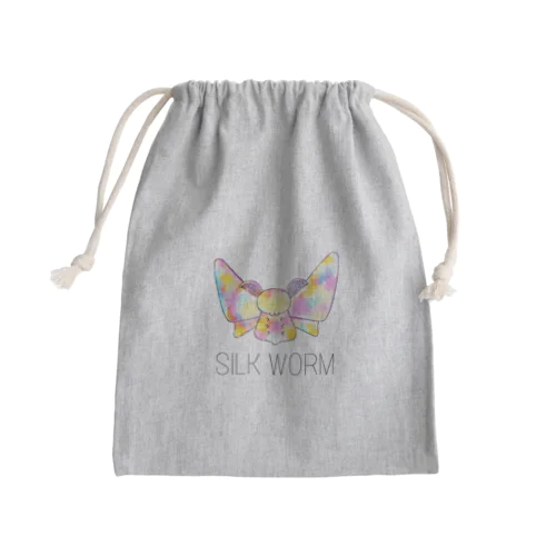 SILK WORM Mini Drawstring Bag