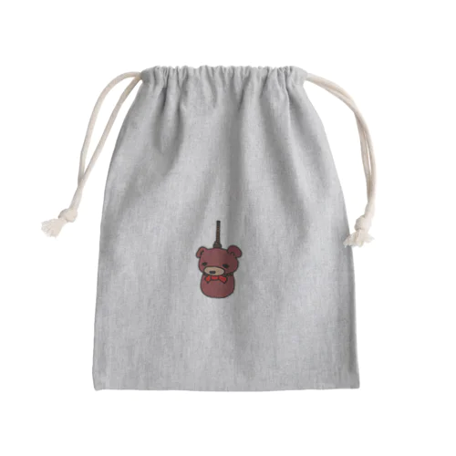 吊りクマ Mini Drawstring Bag