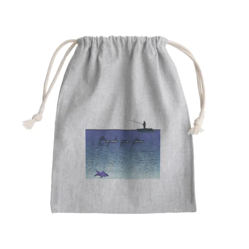 Buscando peixe plátano Mini Drawstring Bag