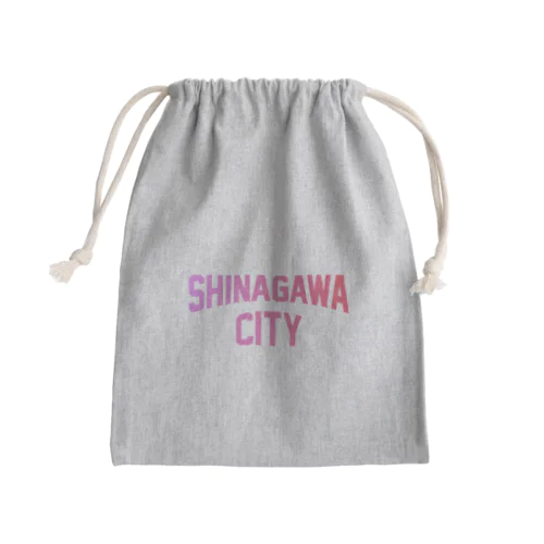 品川区 SHINAGAWA CITY ロゴピンク Mini Drawstring Bag
